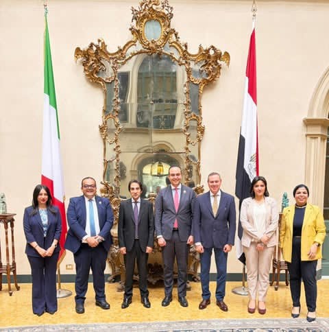 السفير بسام راضي يستقبل رئيس هيئة الرعاية الصحية خلال زيارته روما لبحث فرص التعاون مع إيطاليا
